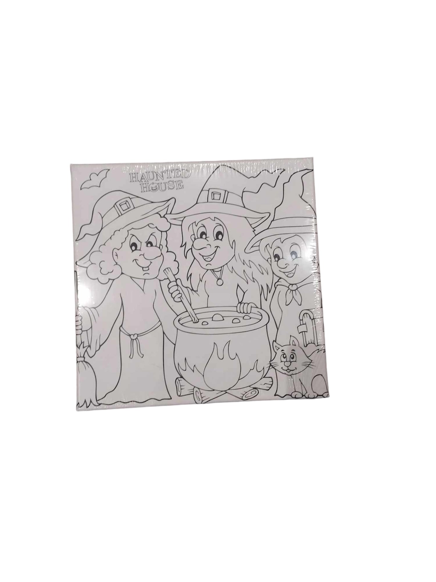 Halloween colour your own canvas