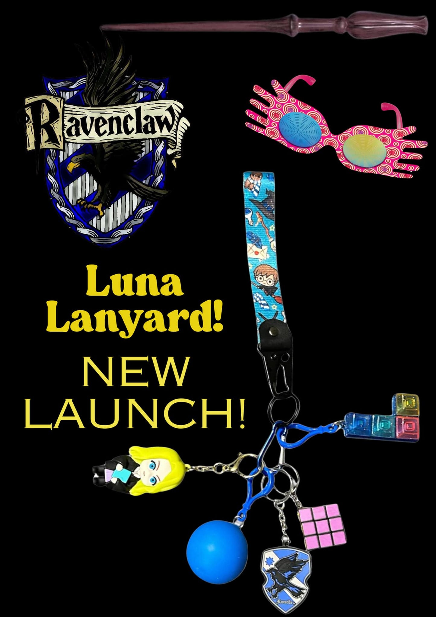 Harry Potter fidgets with key strap