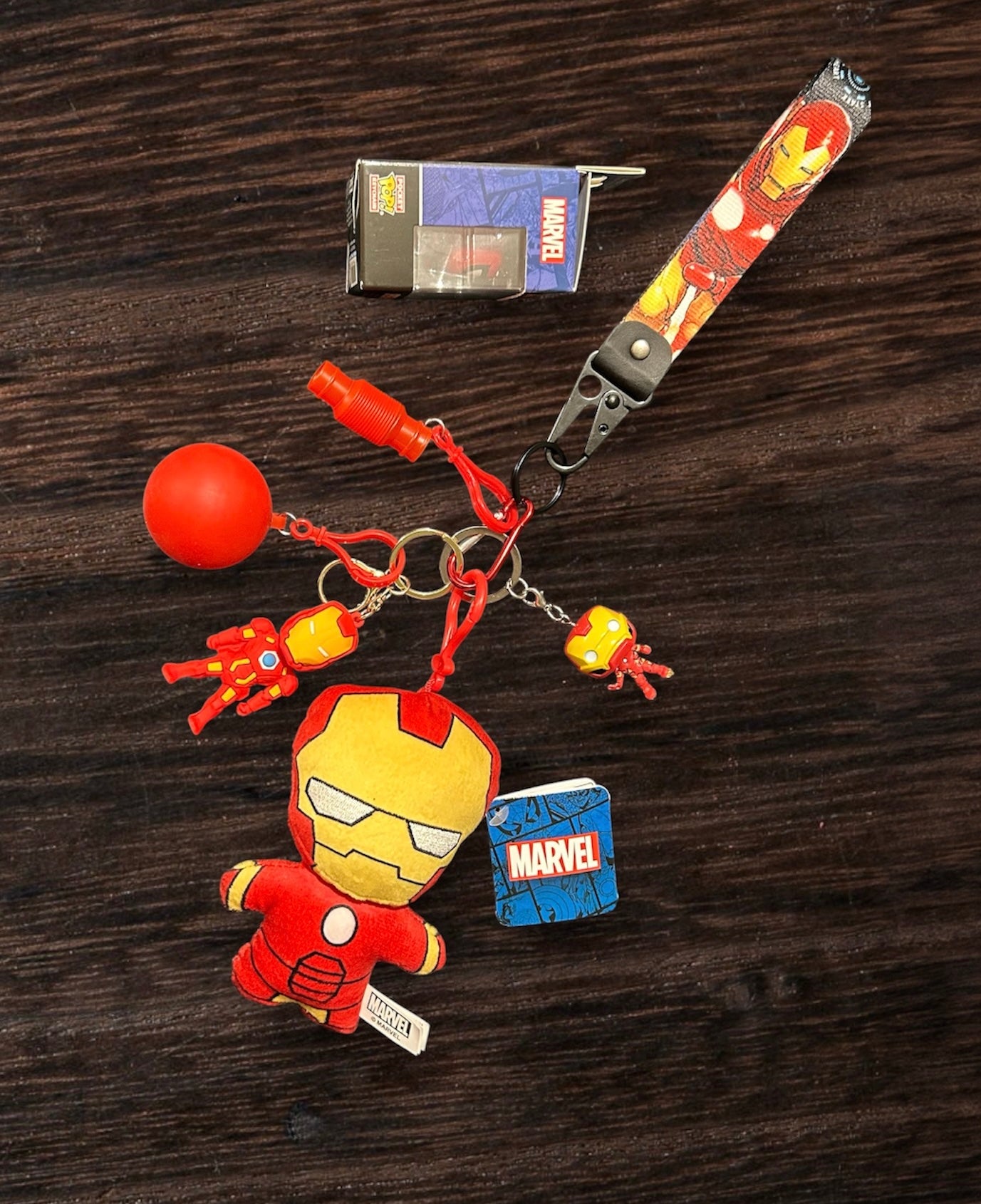 NEW marvel fidgets with key strap