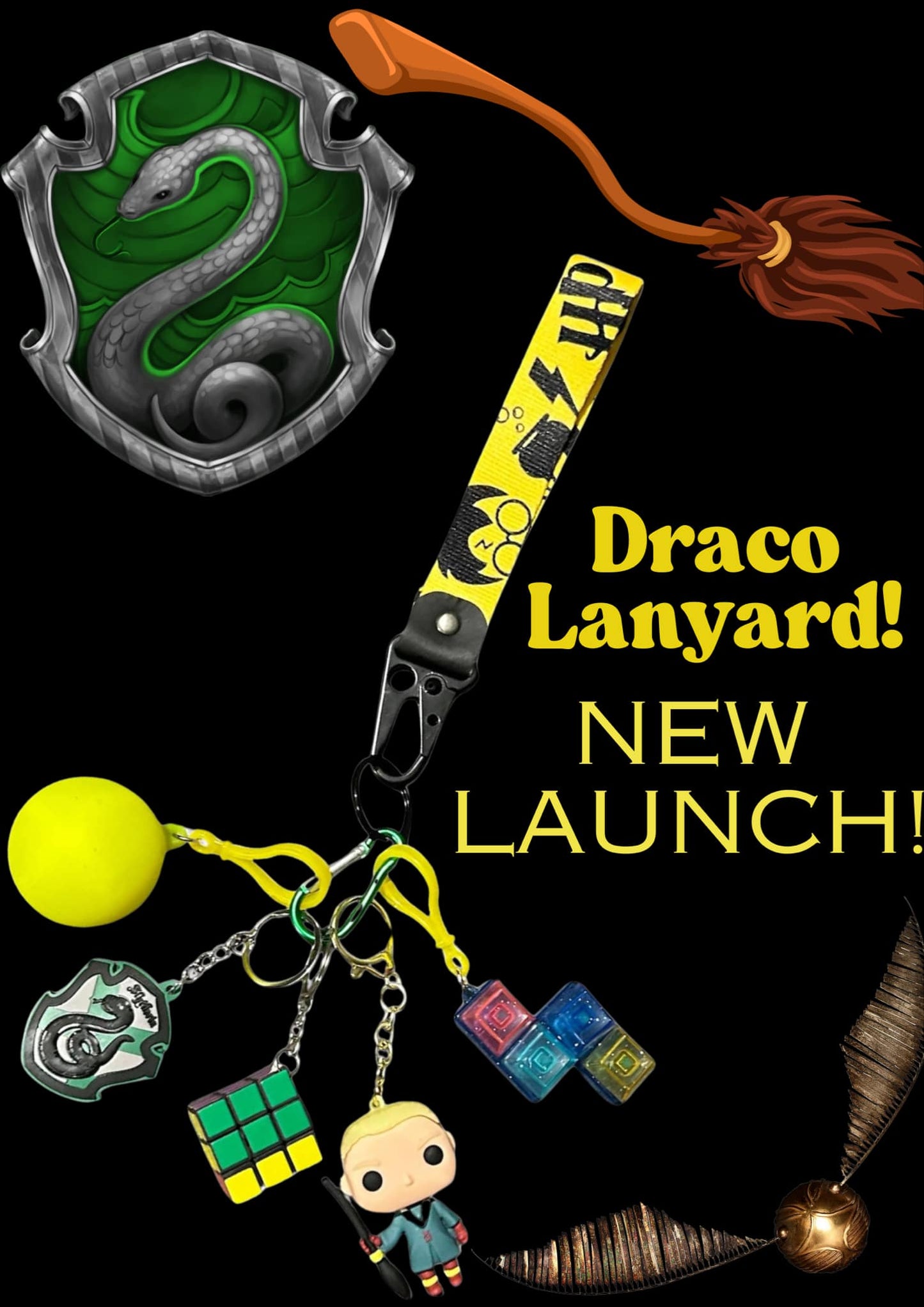 Harry Potter fidgets with key strap