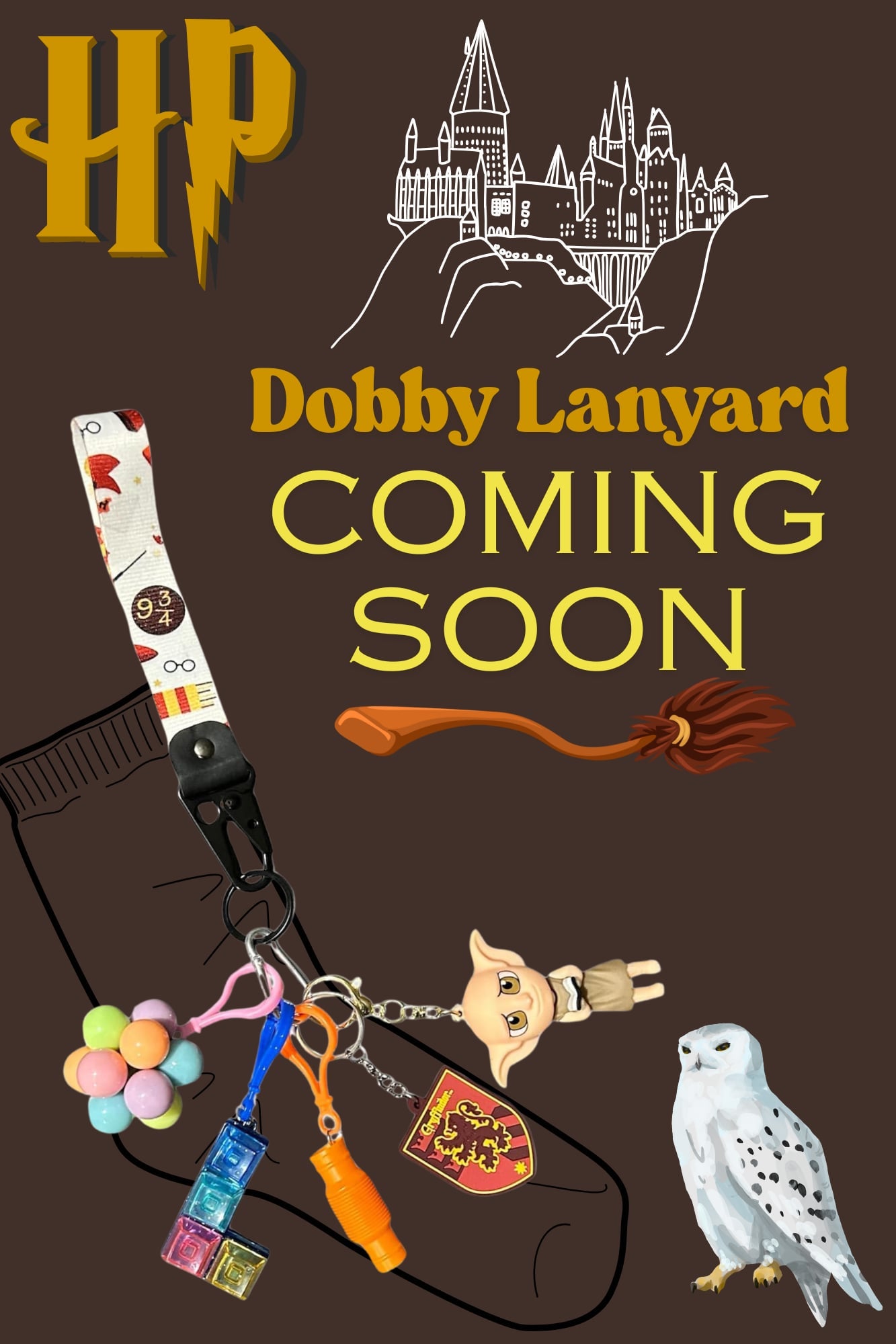 Harry Potter fidgets with key strap