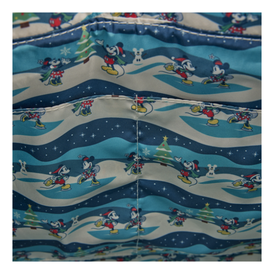 Mickey & Minnie Mouse festive loungefly tote bag