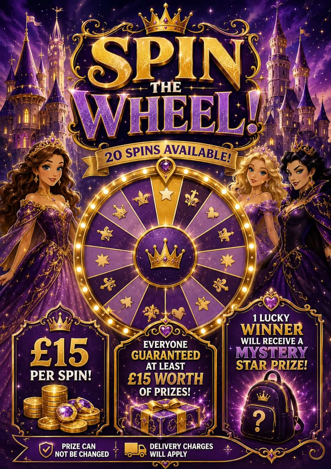 Live spin the wheel game