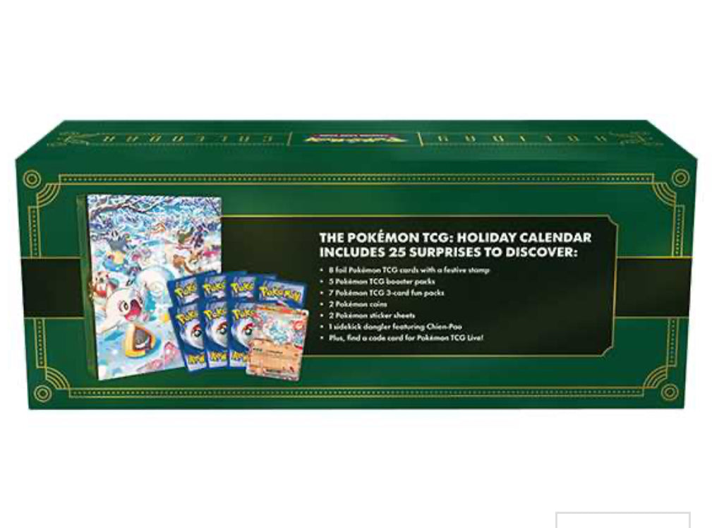 Pokémon holiday calendar collection