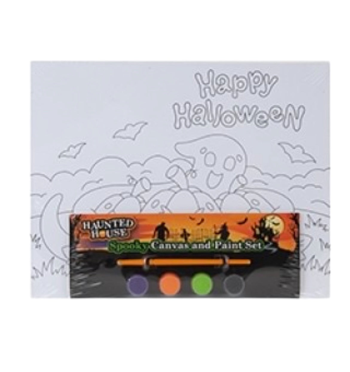 Halloween canvas with paints ASSORTED