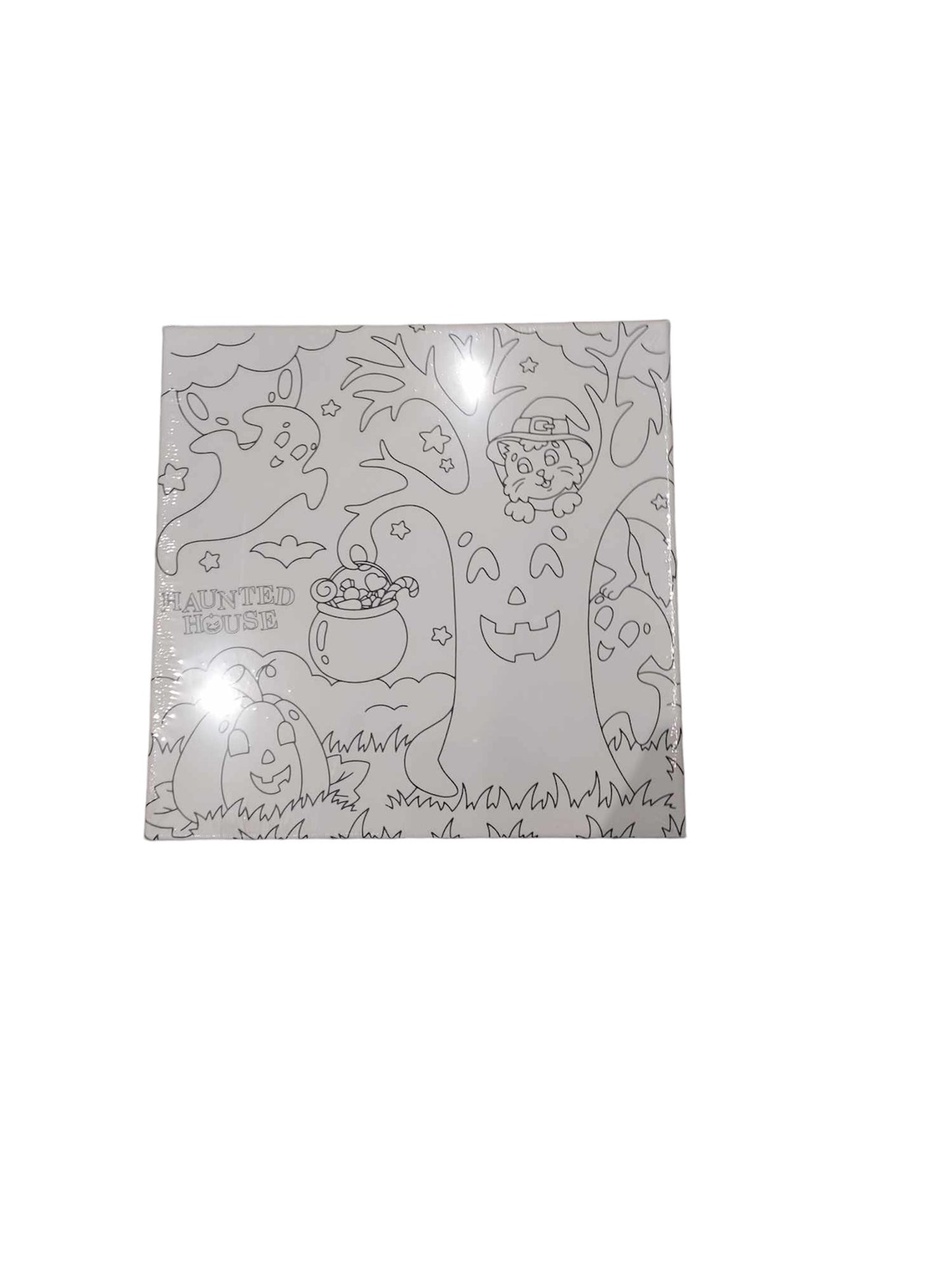 Halloween colour your own canvas