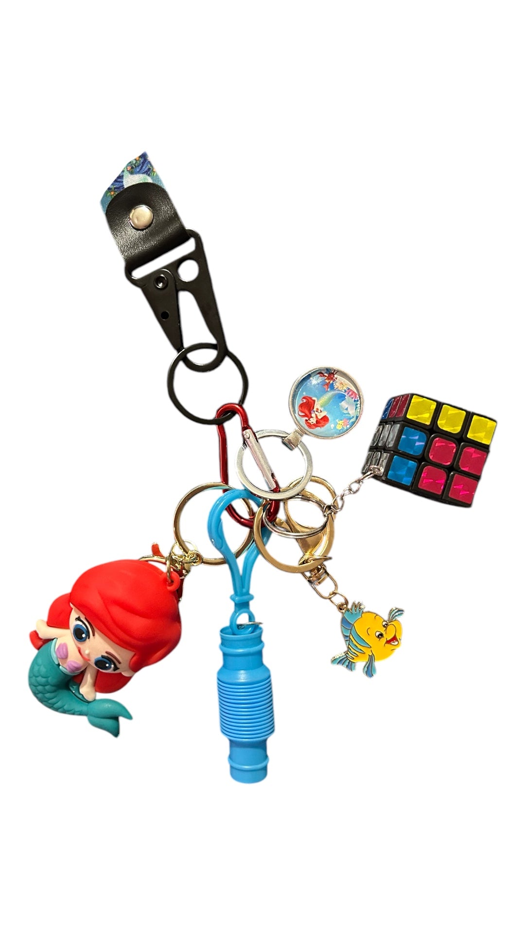 Disney little mermaid fidgets with key strap