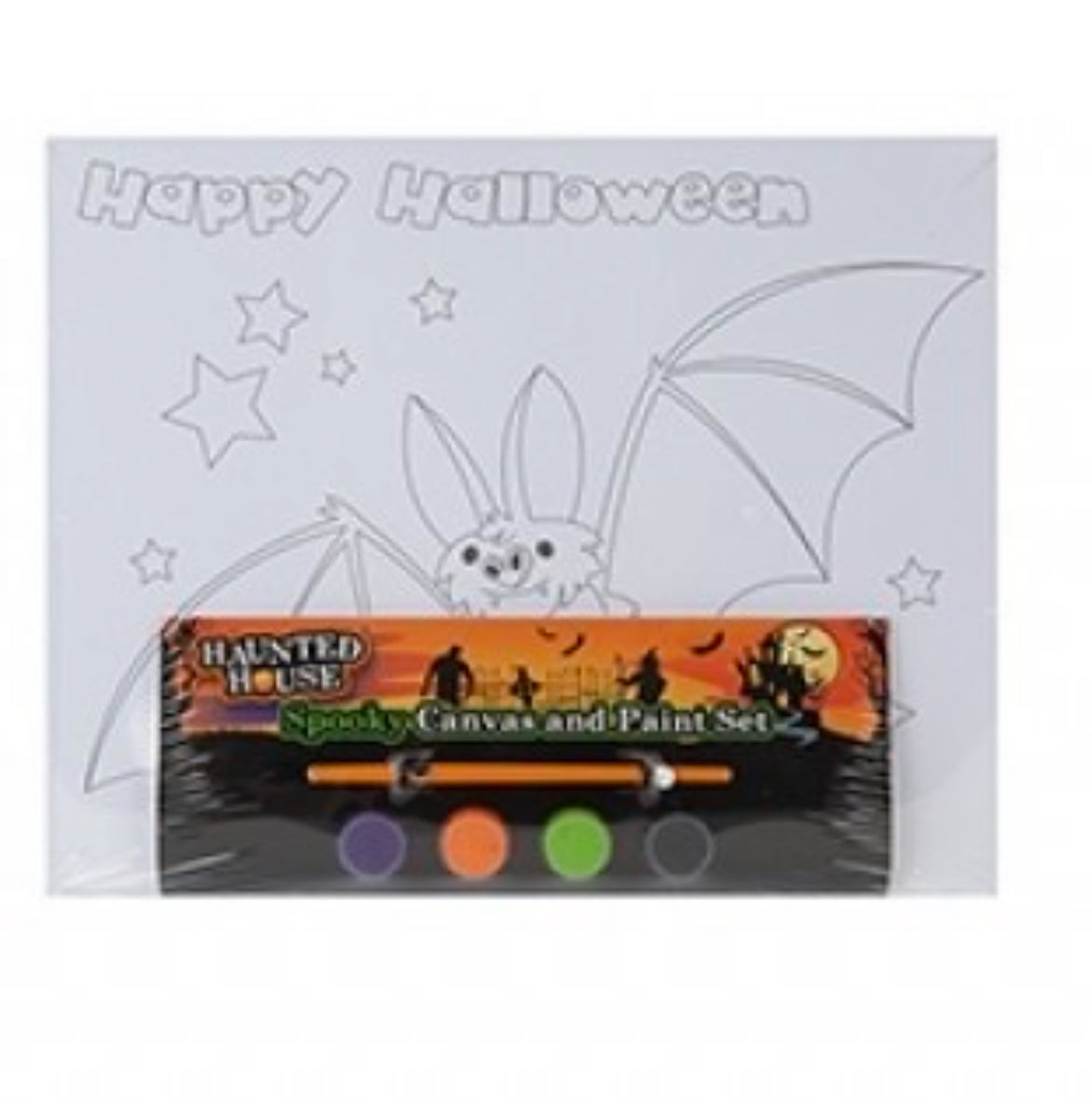 Halloween canvas with paints ASSORTED