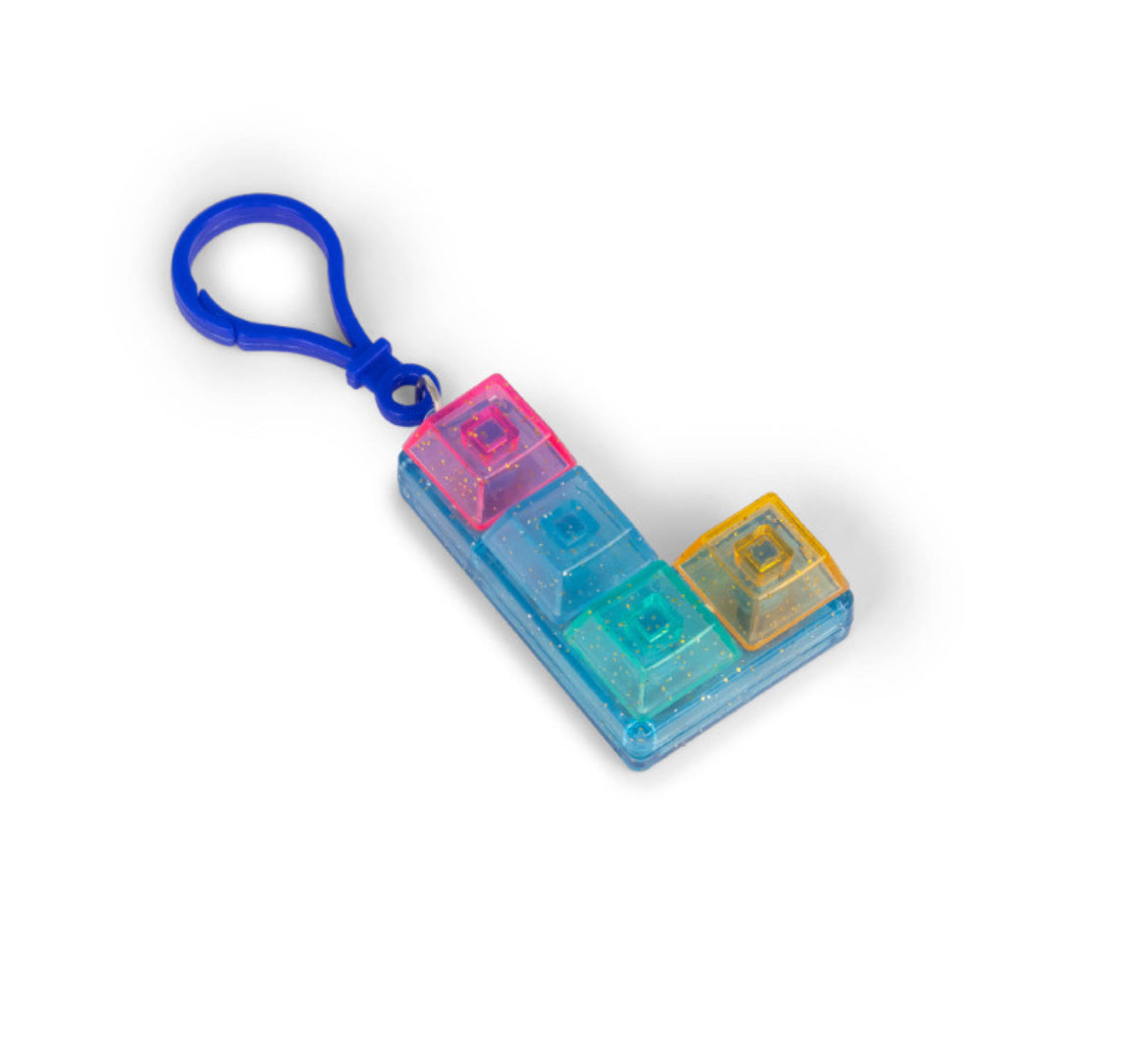 Glitter clicker keychain