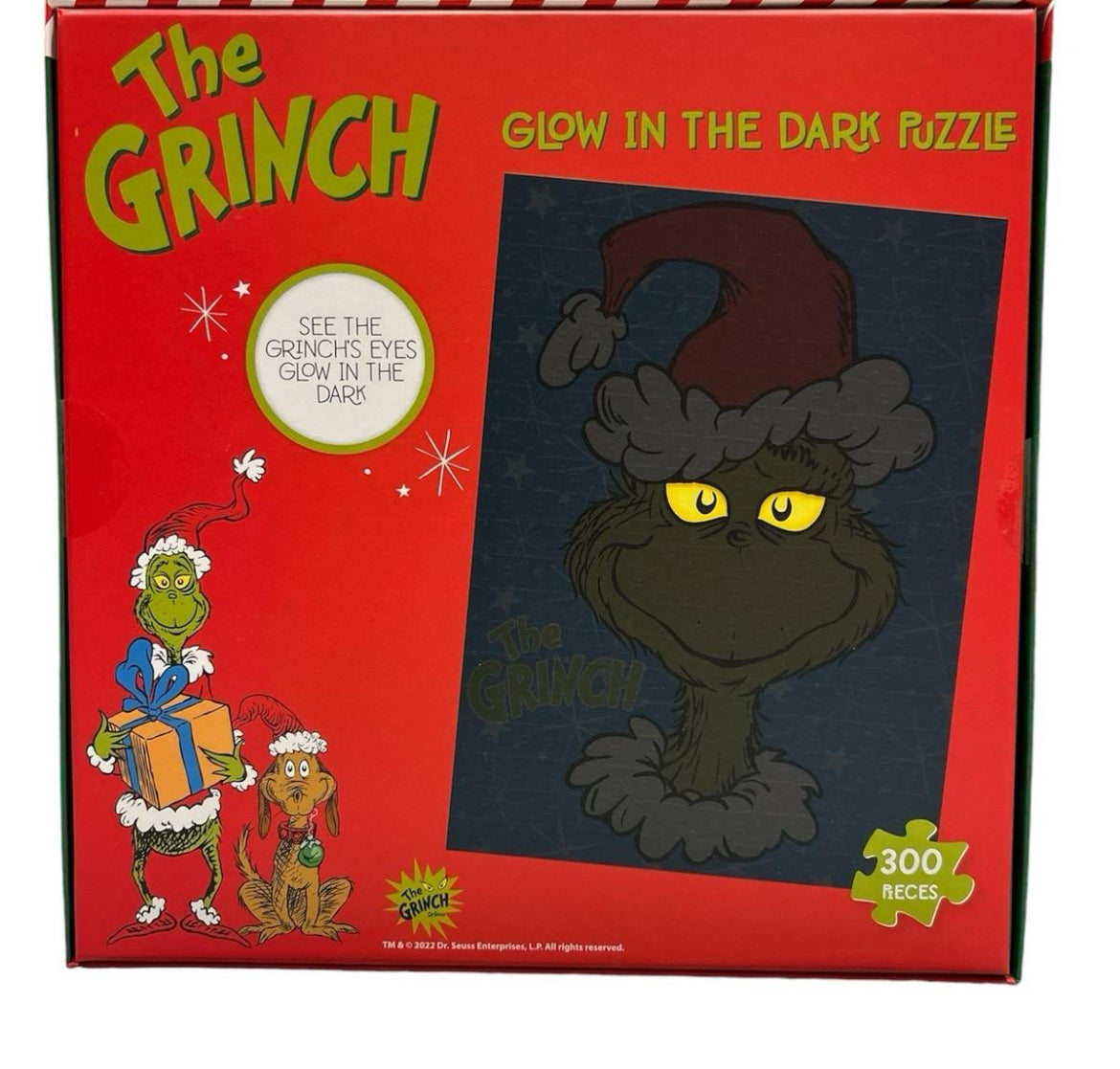 Grinch glow in dark puzzle