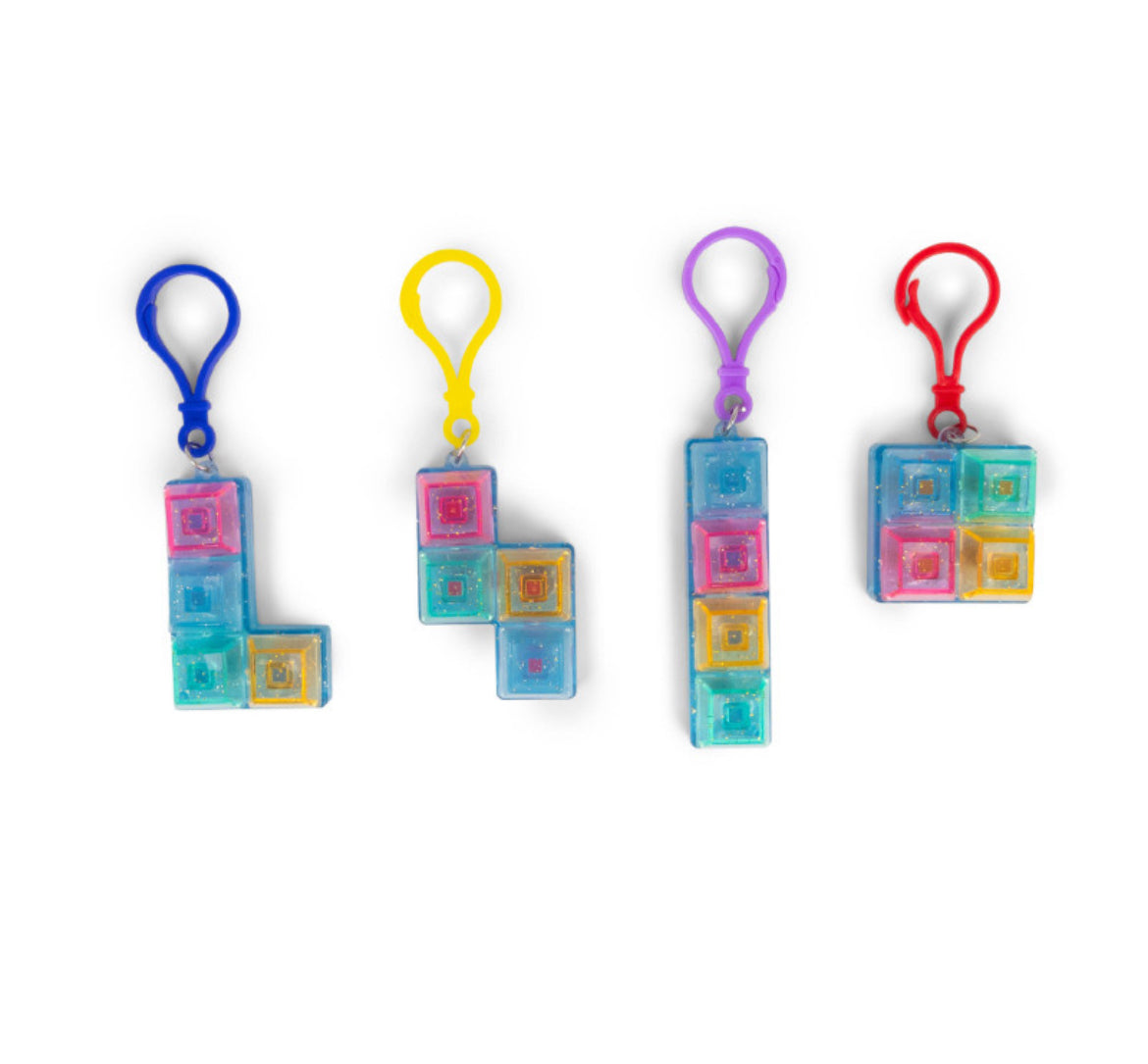 Glitter clicker keychain