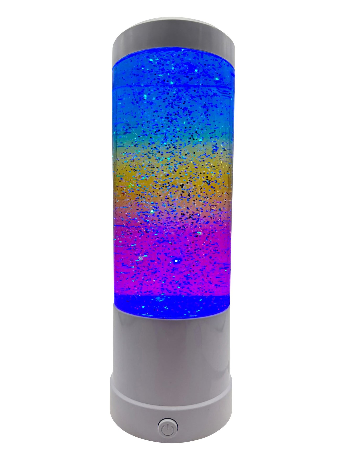 Glitter rainbow lamp