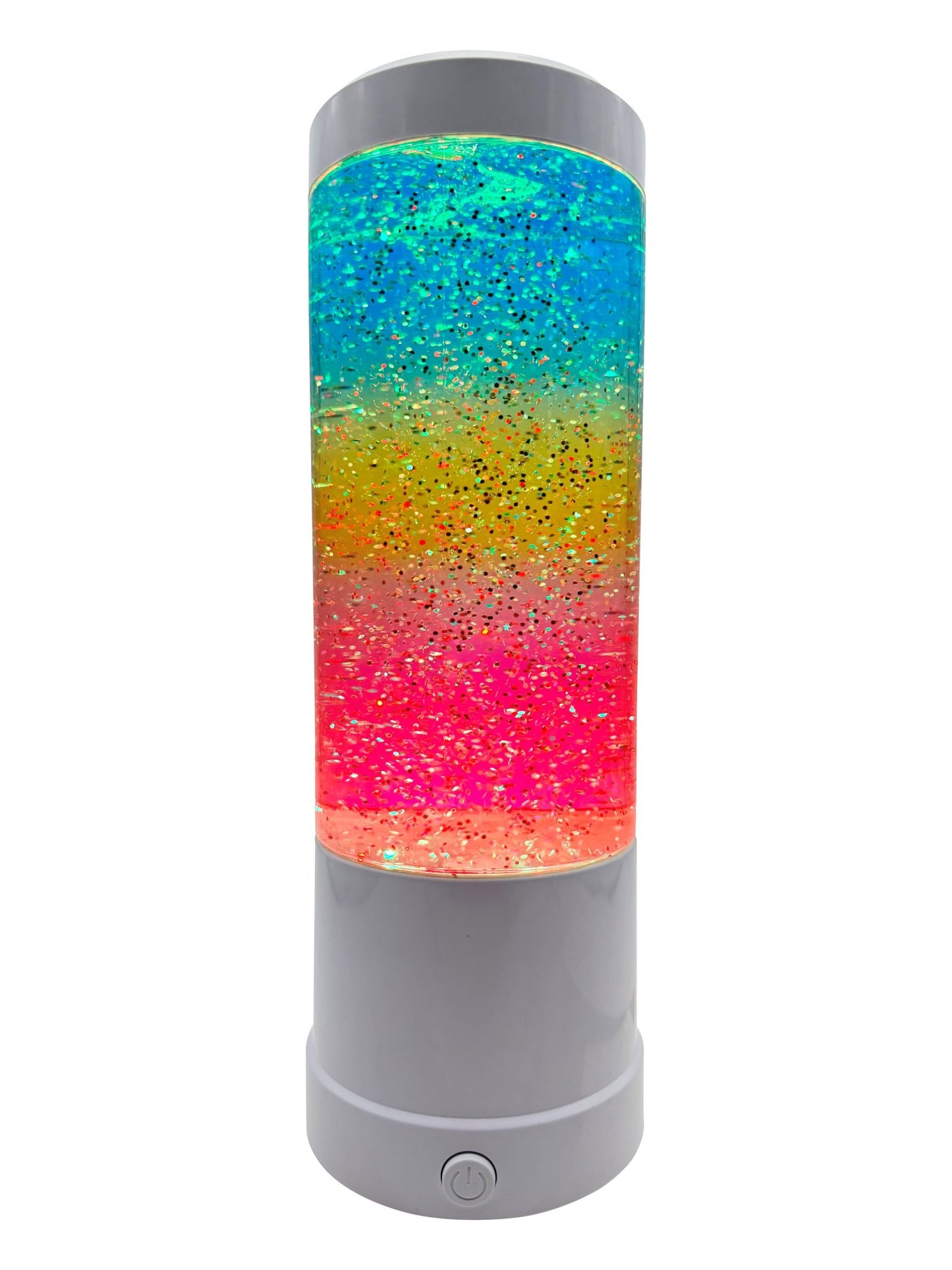 Glitter rainbow lamp