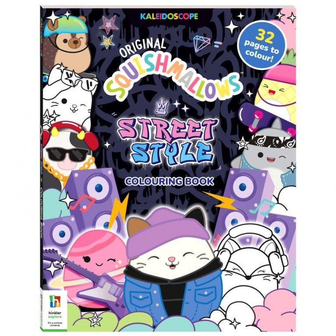 Squishmallows street style colouring book