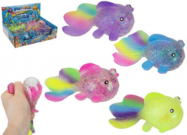Rainbow tail fish squeezy