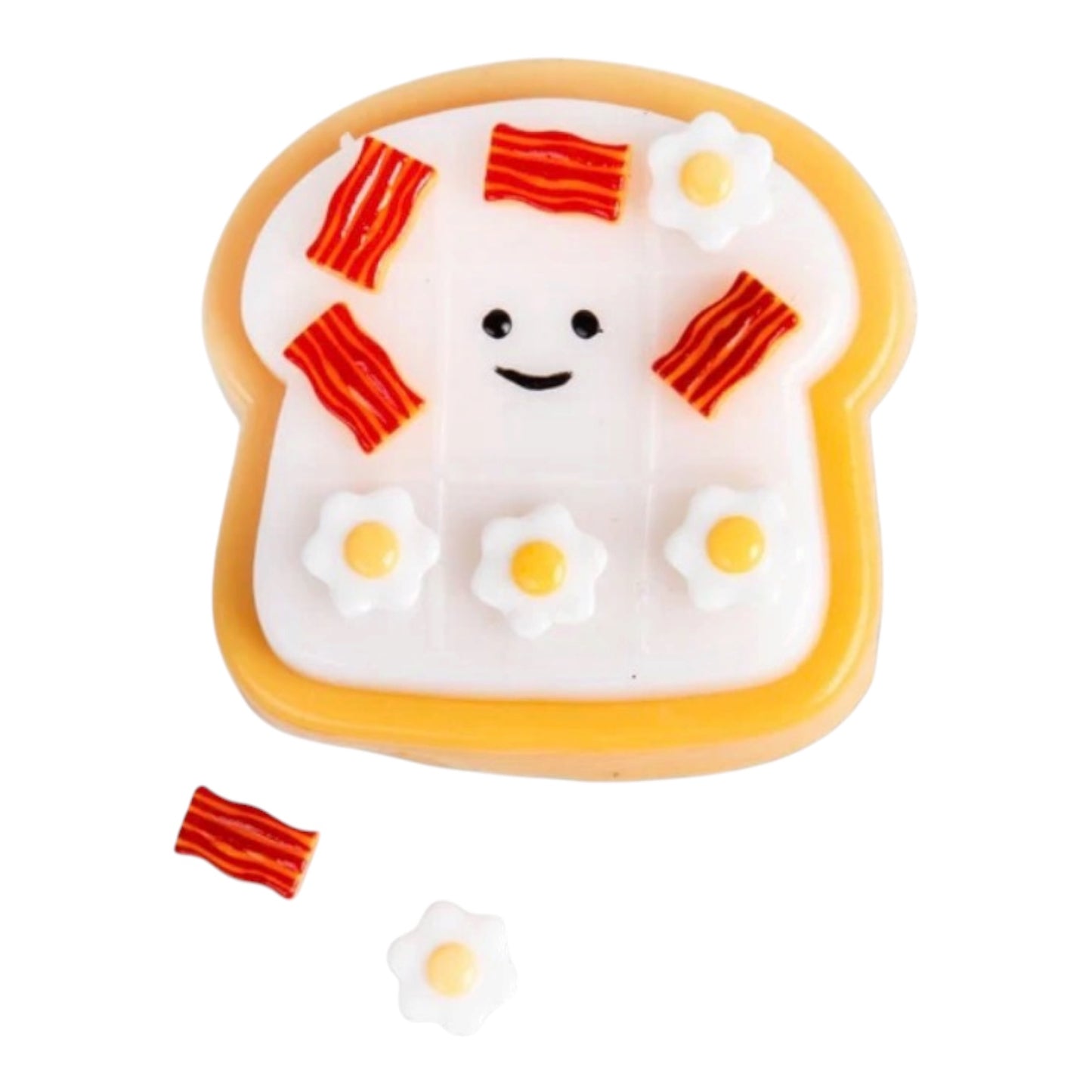 Scrunchems toast squishy in pouch with clip