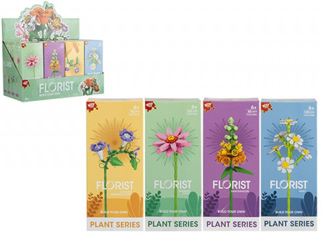 Florist build a bouquet