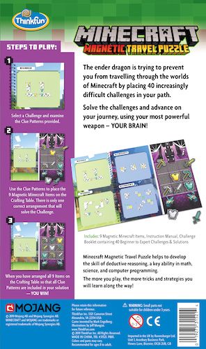 Minecraft magnetic travel puzzle