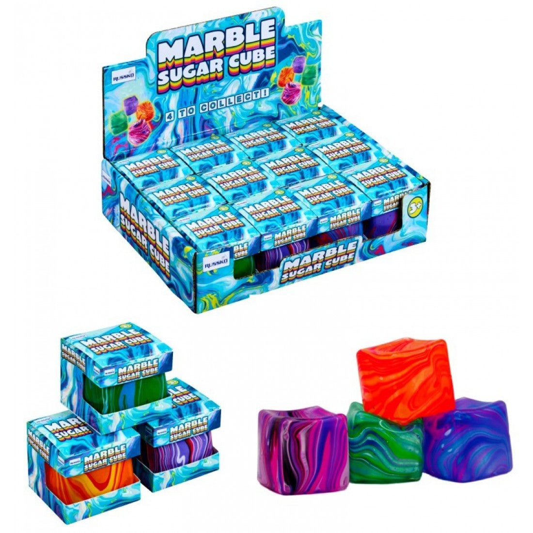 Marble sugar cube