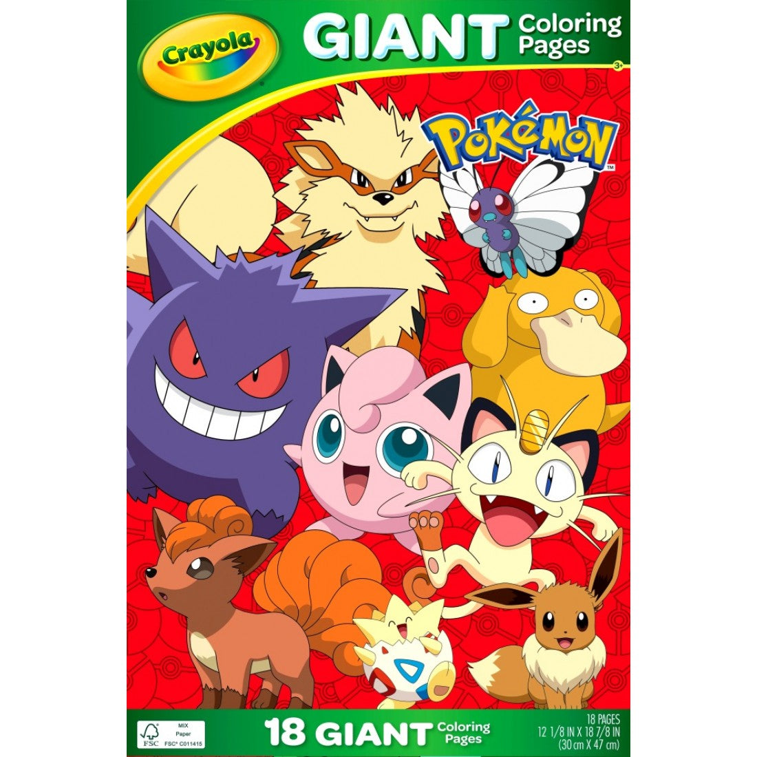 Crayola pokemon giant colouring book