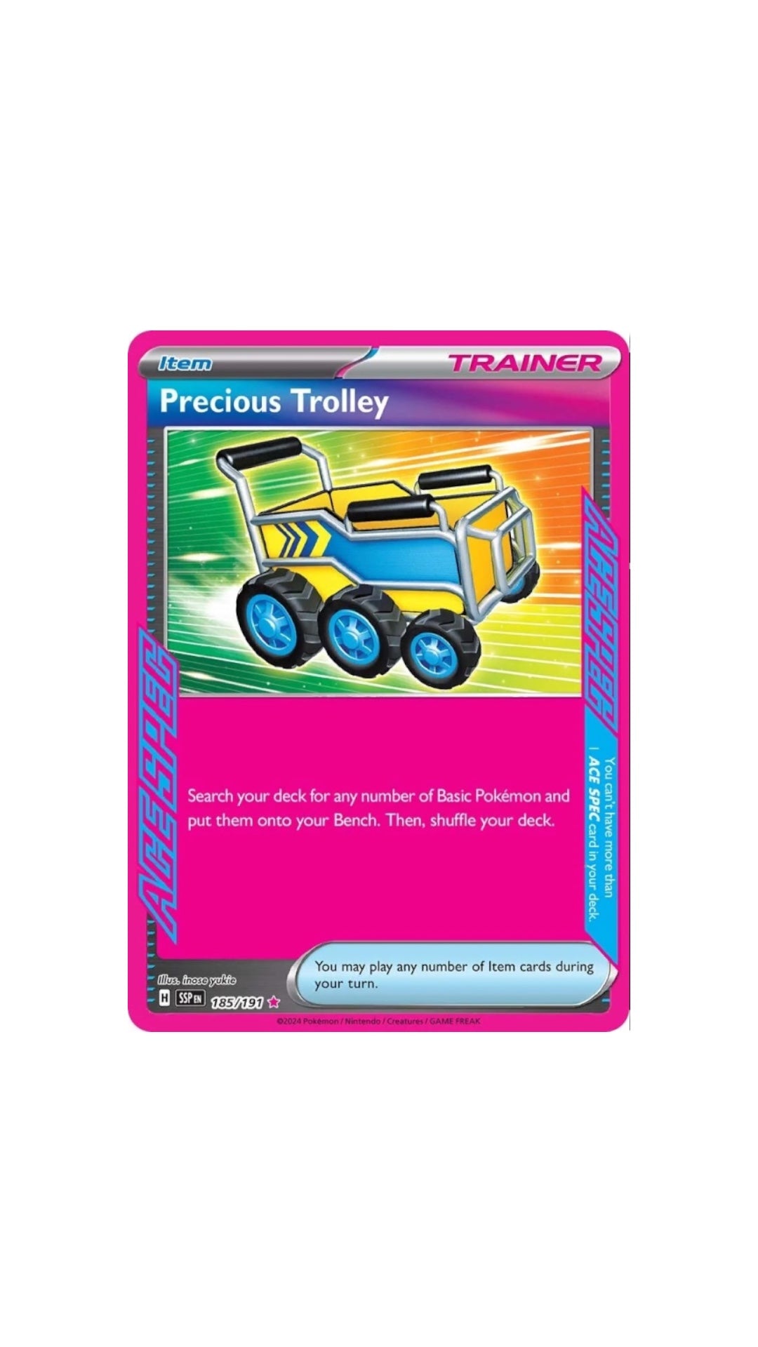 Pokémon precious trolley Pink card 185/191 SSP