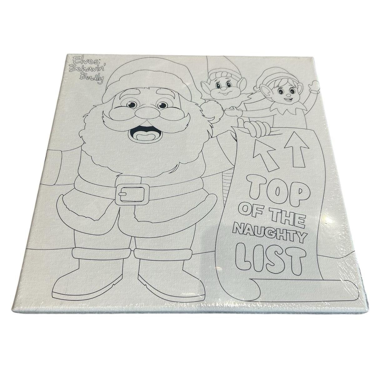 Christmas elf canvas