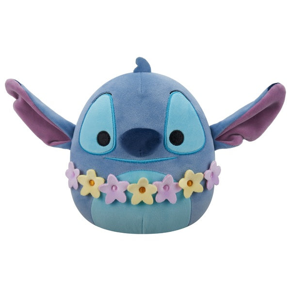 Disney stitch 10” squishmallows plush with flowers
