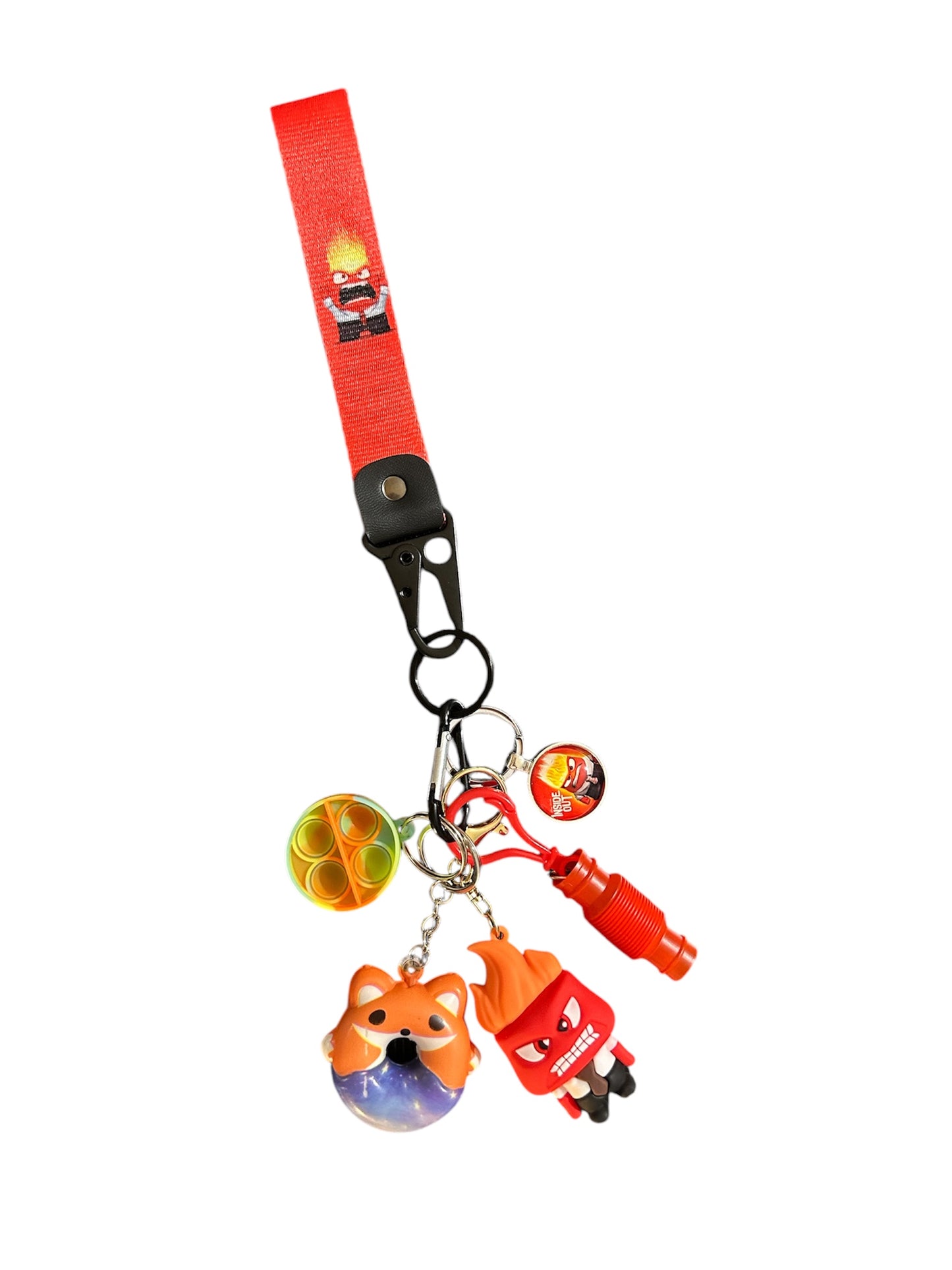 NEW inside out communication emotions and fidget key strap