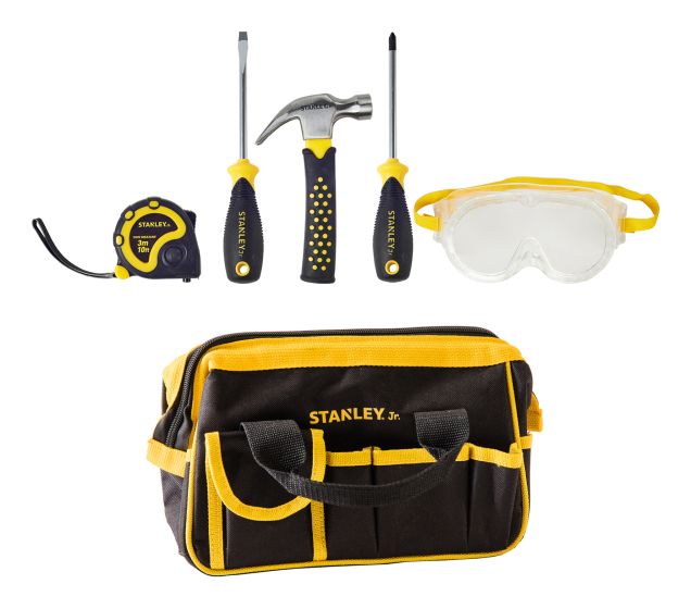 Stanley jr tool bag & 5 tools