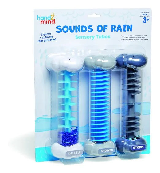 Sounds of rain sensory tube