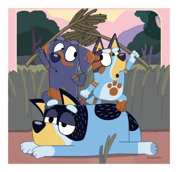 Bluey 3 x 49 puzzles