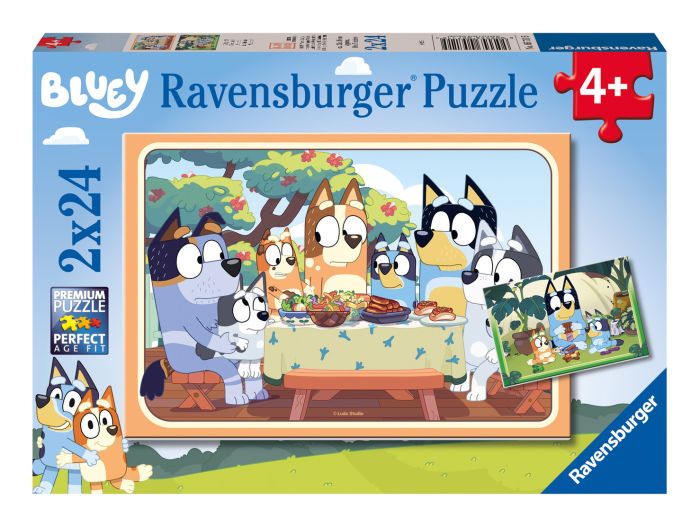 Bluey 2 x 24 pc puzzle