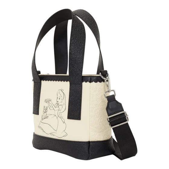 Alice in wonderland crossbody tote loungefly