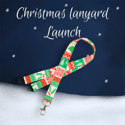 Christmas fidgets lanyard