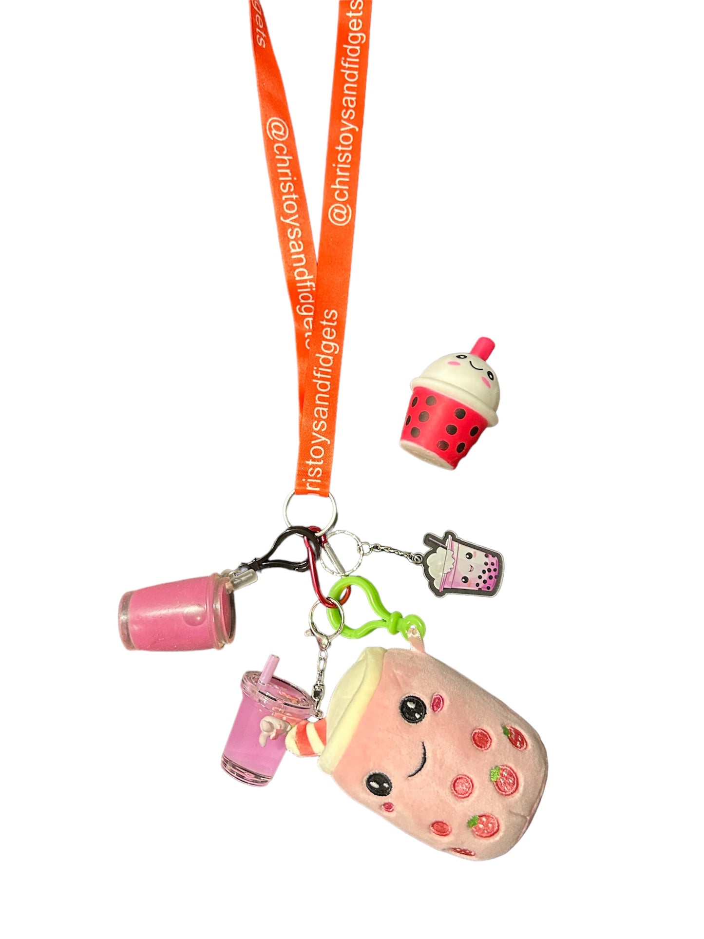 Boba fidget and sensory lanyard