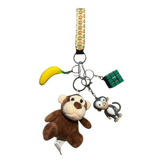 Monkey fidgets with keystrap