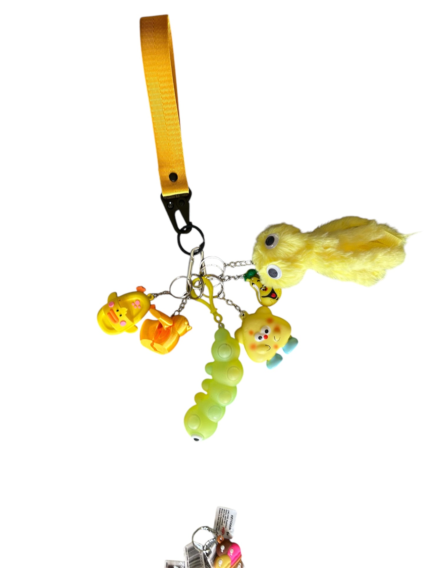 Yellow fidgets with key strap