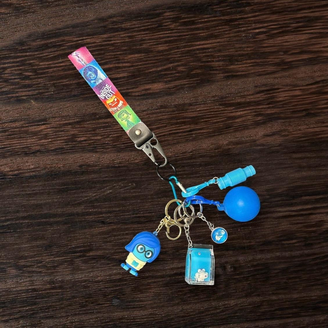 NEW inside out communication emotions and fidget key strap