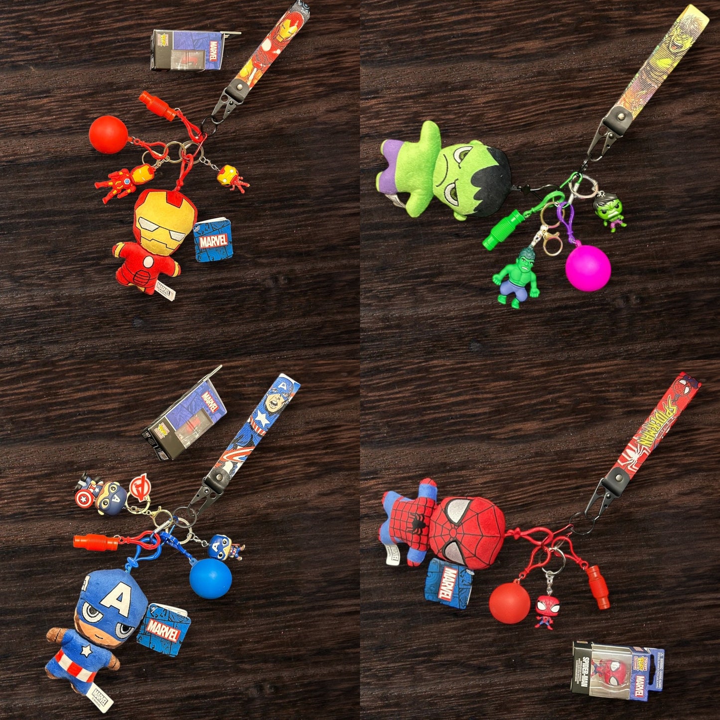 NEW marvel fidgets with key strap