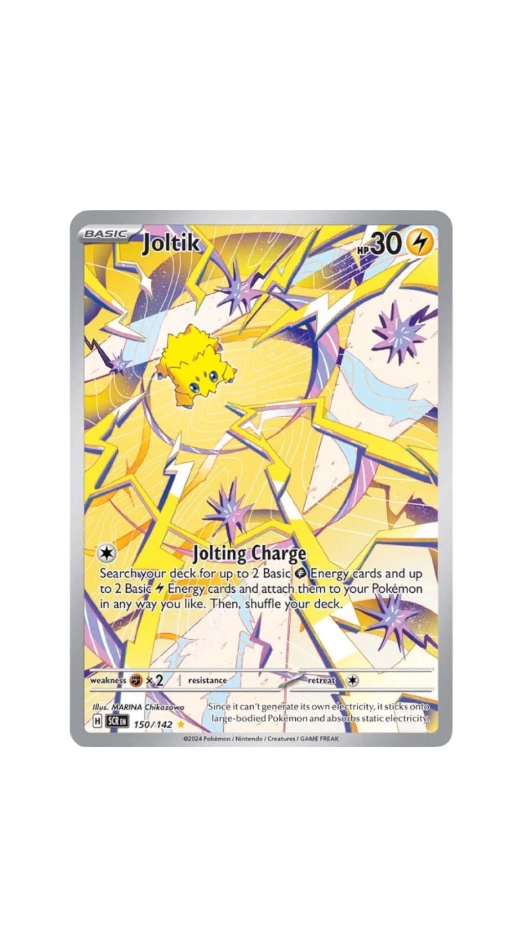 Pokémon Joltik FULL ART card 150/142 SCR