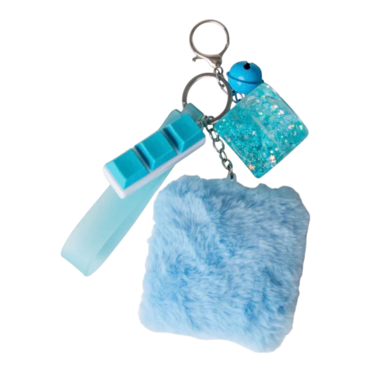 Fluffy fidget keychains