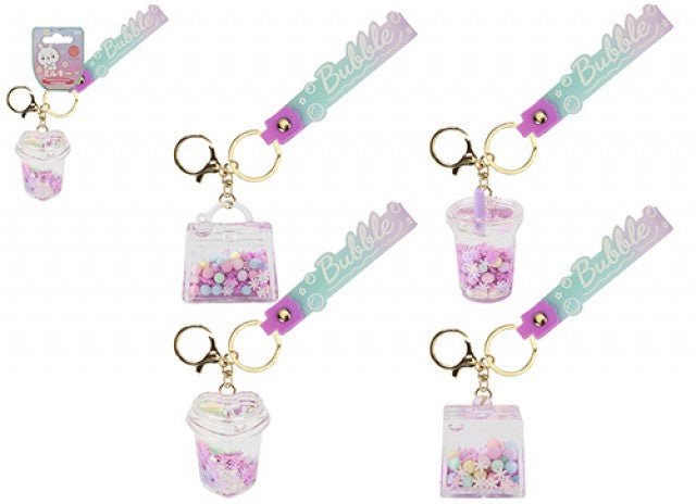 Acrylic liquid motion keychain