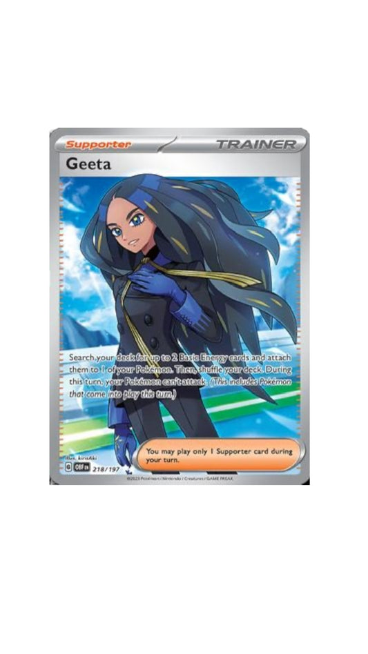 Pokémon Geeta Art Card 218/197 OBF