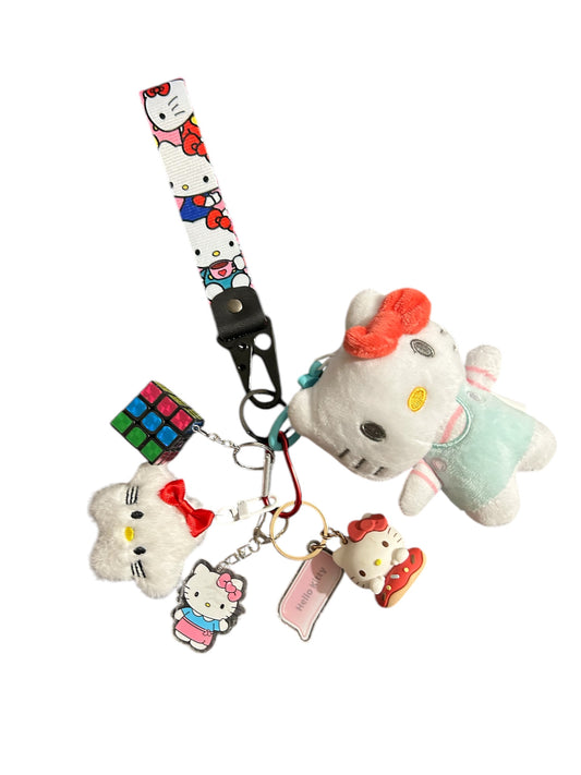 Hello kitty fidgets with key strap