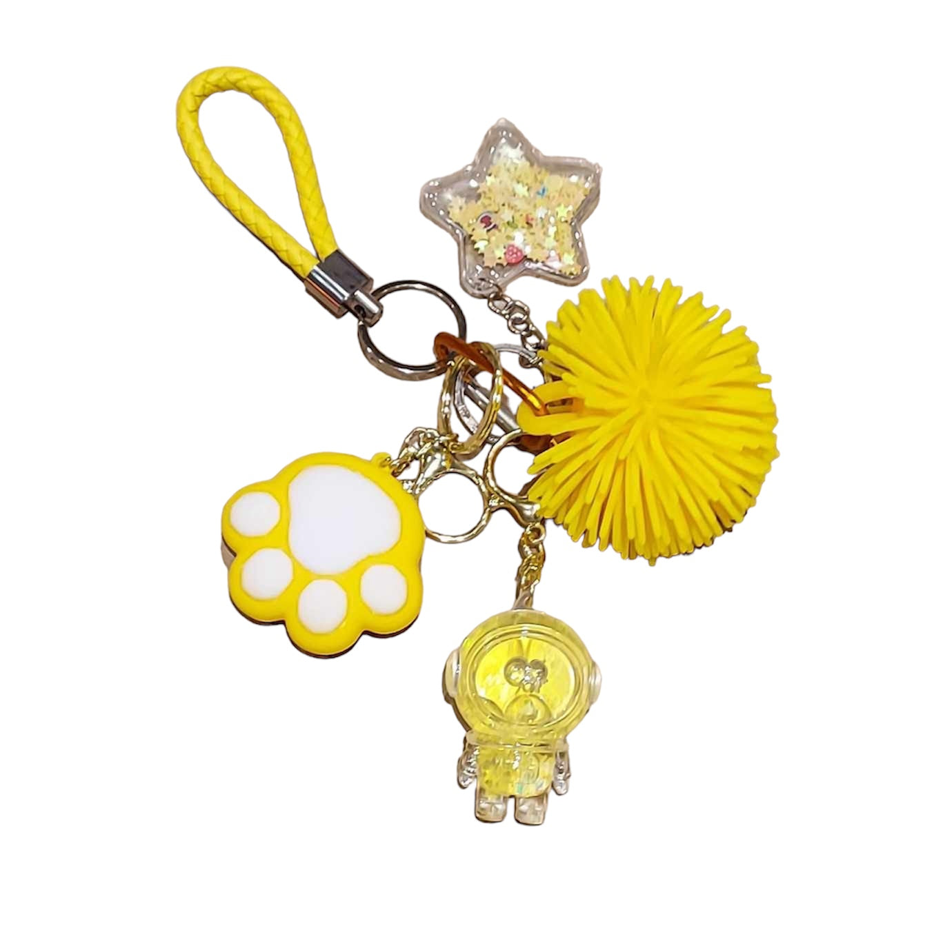 Yellow fidgets key strap