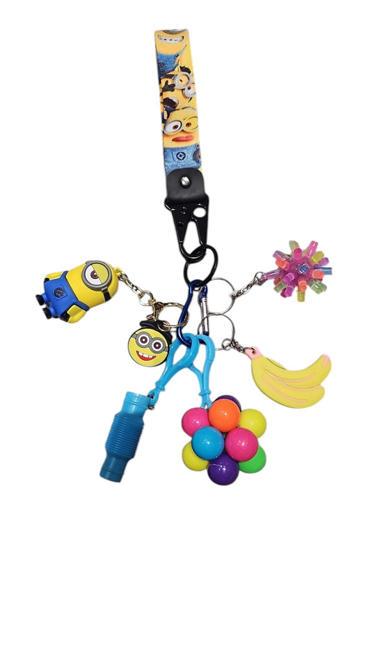 Minions fidgets with key strap