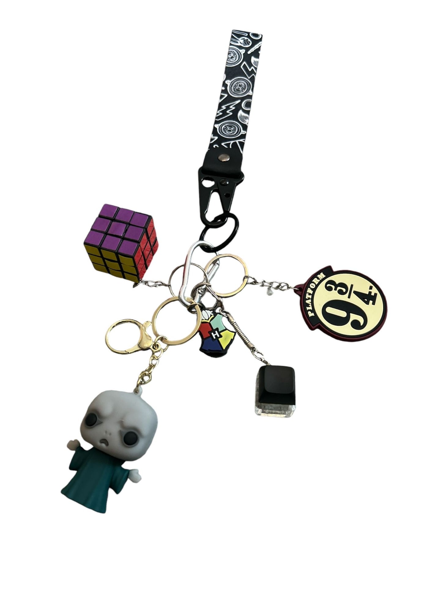 Harry Potter fidgets with key strap