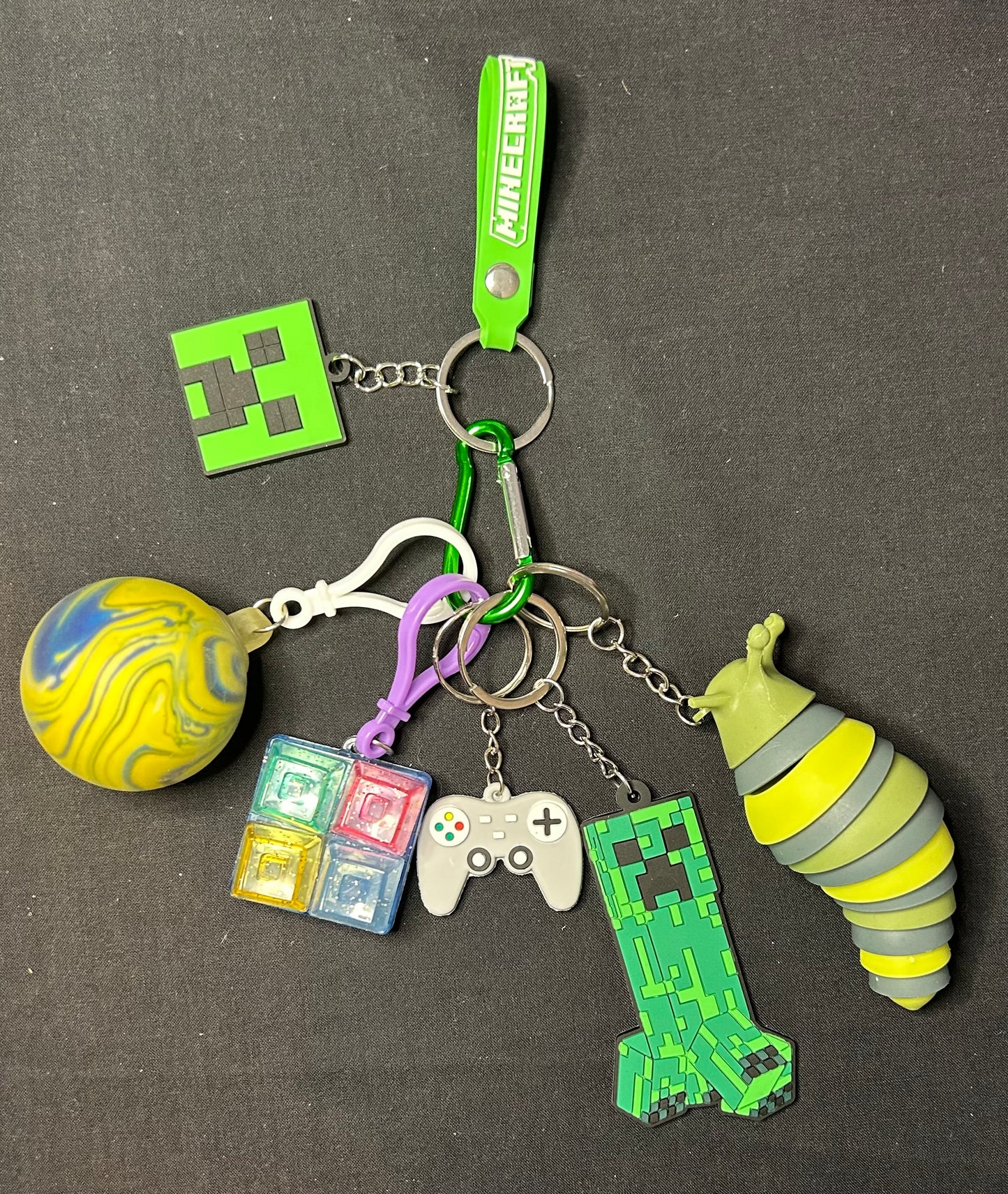 Minecraft fidgets key strap