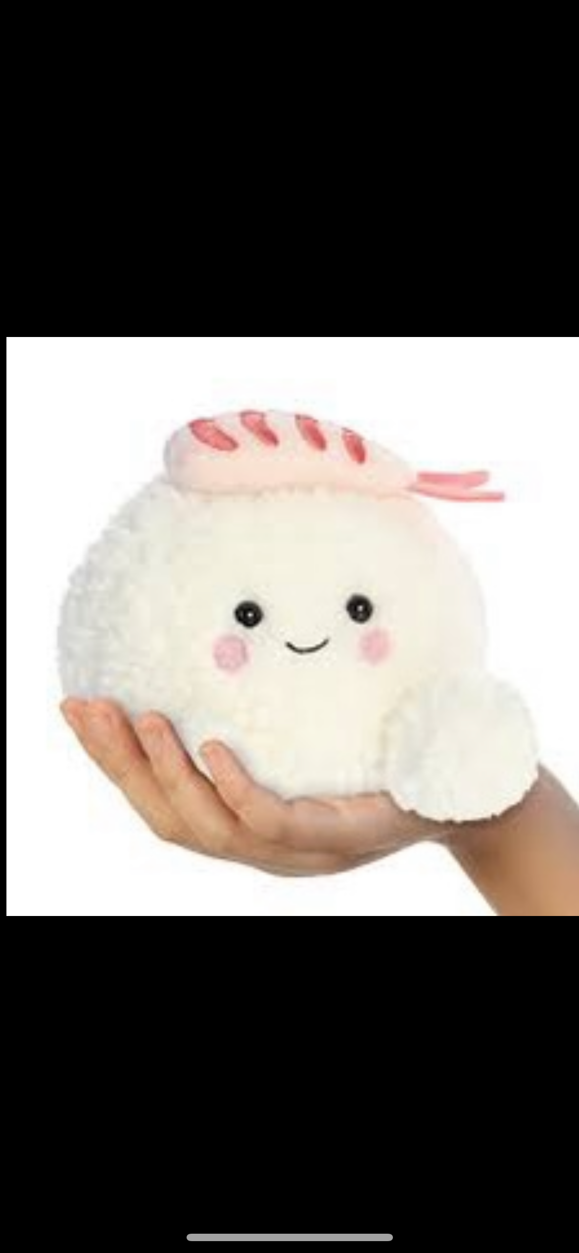 Palm pals 5” shrimp sushi plush