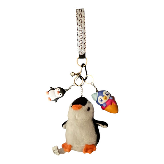 PENGUIN fidgets with strap